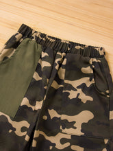 Load image into Gallery viewer, Girls Mock Neck Sweater and Camouflage Pants Set