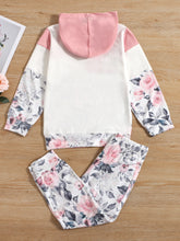Load image into Gallery viewer, Girls Floral TWINKLE Hoodie and Pants Set