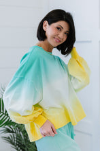 Load image into Gallery viewer, Hello Summer Ombre Cropped Sweatshirt