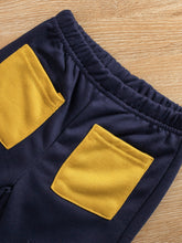 Load image into Gallery viewer, Kids Striped Sweatshirt and Pocketed Pants Set