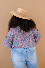 Load image into Gallery viewer, Paisley Days Smocked Waist Blouse
