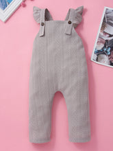 Load image into Gallery viewer, Girls Round Neck T-Shirt and Overalls Set