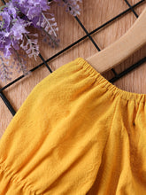 Load image into Gallery viewer, Girls Flared Sleeve Crop Top and Jeans Set