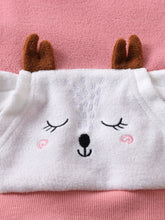 Load image into Gallery viewer, Baby Girl Goat Applique Plush Sweatshirt and Pants Set