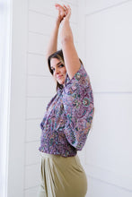 Load image into Gallery viewer, Paisley Days Smocked Waist Blouse
