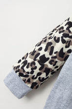 Load image into Gallery viewer, Girls Cheetah Leopard Pattern Contrast Hooded Jumpsuit