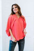 Load image into Gallery viewer, ODDI Citrus Lover Swiss Dot Blouse