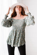 Load image into Gallery viewer, Flora and Fauna Smocked Blouse
