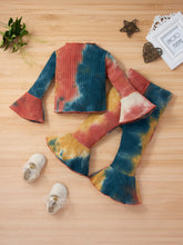 Load image into Gallery viewer, Girls Tie-dye Flared Cuff and Ankle Set