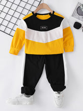 Load image into Gallery viewer, Girls Color Block Side Stripe Set
