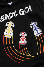 Load image into Gallery viewer, Boys F1 Graphic Hoodie and Side Checkered Pants Set