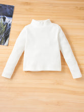 Load image into Gallery viewer, Girls Mock Neck Sweater and Camouflage Pants Set