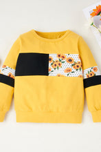 Load image into Gallery viewer, Girls Color Block Sweatshirt and Pants Set