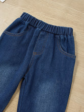 Load image into Gallery viewer, Girls BE YOURSELF T-Shirt and Bell Bottom Jeans Set