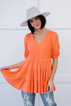Load image into Gallery viewer, One-Way Ticket Babydoll Blouse