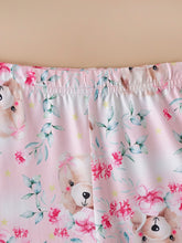 Load image into Gallery viewer, Girls Bear Graphic Sweatshirt and Printed Pants Set