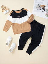 Load image into Gallery viewer, Girls Color Block Side Stripe Set