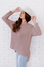 Load image into Gallery viewer, Stay Awhile Waffle Knit Tee