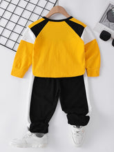 Load image into Gallery viewer, Girls Color Block Side Stripe Set