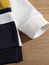 Load image into Gallery viewer, Kids Striped Sweatshirt and Pocketed Pants Set