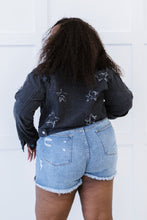 Load image into Gallery viewer, Star-Crossed Cropped Denim Jacket