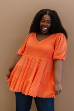 Load image into Gallery viewer, One-Way Ticket Babydoll Blouse