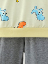 Load image into Gallery viewer, Boys Dinosaur Print Sweatshirt and Pants Set
