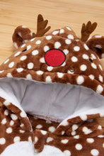 Load image into Gallery viewer, Kids Rudolph Feature Polka Dot Hooded Jacket
