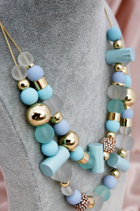 Double-Layered Beaded Necklace