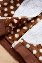 Load image into Gallery viewer, Kids Rudolph Feature Polka Dot Hooded Jacket

