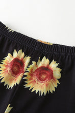 Load image into Gallery viewer, Girls Letter Top and Sunflower Pants Set
