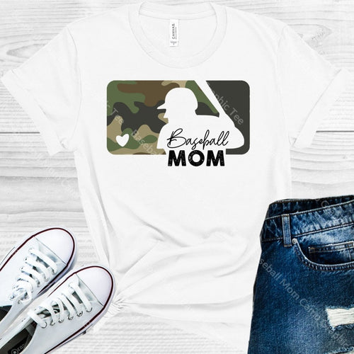 Baseball Mom Camo Graphic Tee Graphic Tee