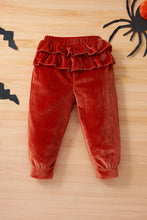 Load image into Gallery viewer, Baby Girls&#39; Pumpkin Top and Velour Pants
