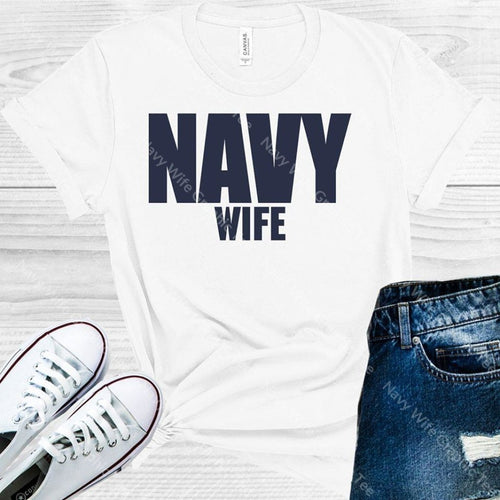 Navy Wife Graphic Tee Graphic Tee