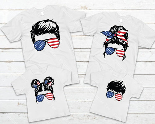 Patriotic Family - Dad Graphic Tee Graphic Tee