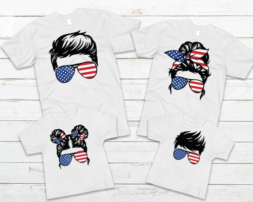Patriotic Family - Mom Graphic Tee Graphic Tee