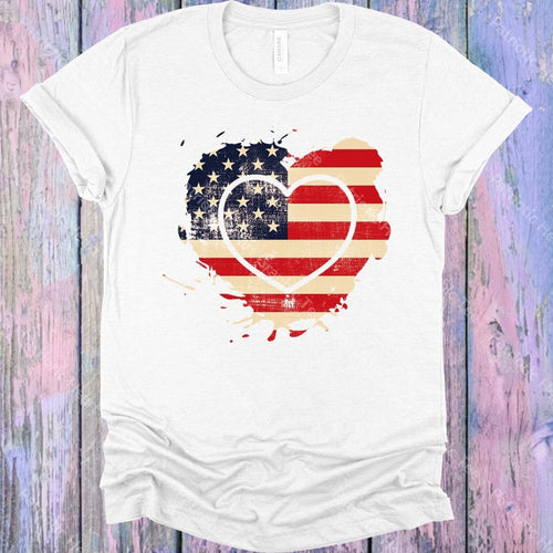 Patriotic Heart Graphic Tee Graphic Tee