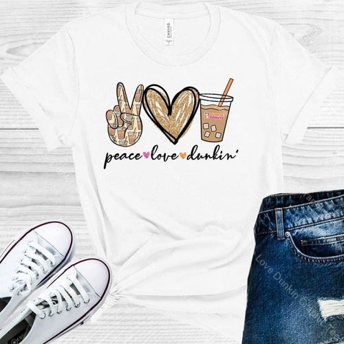 Peace Love Dunkin Graphic Tee Graphic Tee