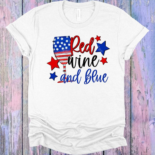 Red Wine And Blue Graphic Tee Graphic Tee