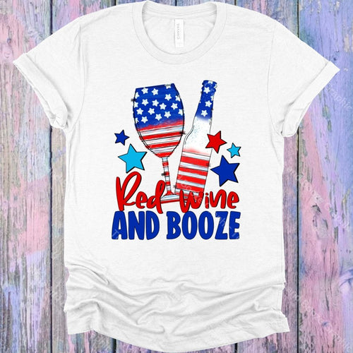 Red Wine And Booze Graphic Tee Graphic Tee