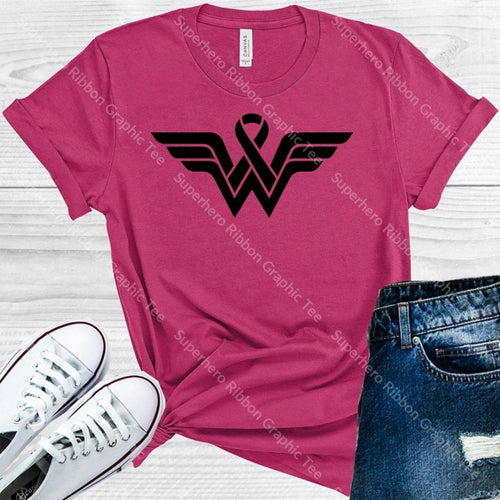 Superhero Ribbon Graphic Tee Graphic Tee